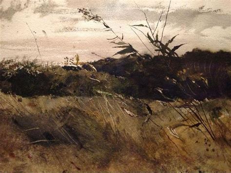 Old Orchard 1957 Watercolor Landscape Colorful Landscape Andrew Wyeth