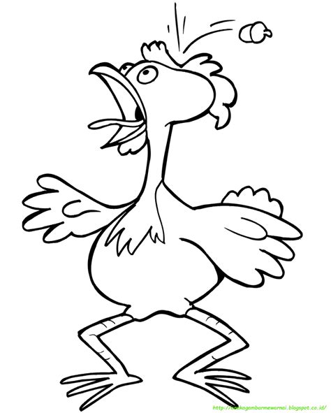 Mewarnai gambar ayam mewarnai gambar. 15 Gambar Mewarnai Ayam Untuk Anak PAUD dan TK