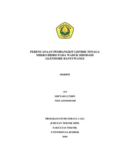 Maybe you would like to learn more about one of these? Judul Skripsi Teknik Sipil Tentang Irigasi - Kumpulan ...