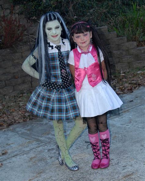 Monster High Frankie And Draculaura Halloween 2010 Home Made Costumes