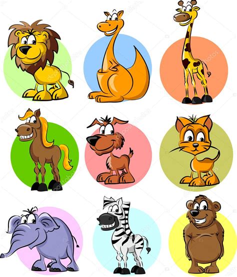 Cartoon Animals — Stock Vector © Sketchmaster 32018363