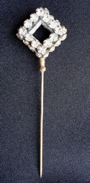 Beautiful Victorian Antique Linked Rhinestones Hat Pin