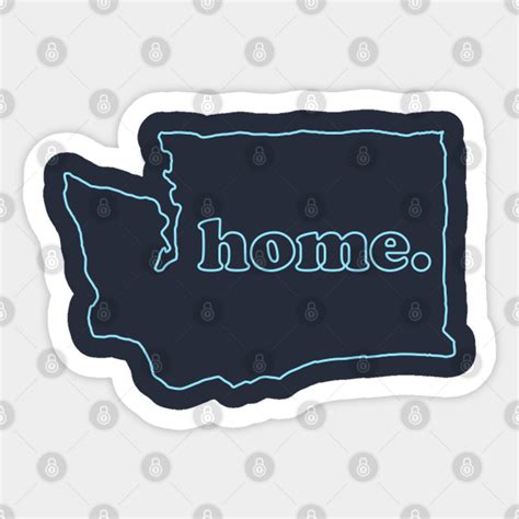 Washington State Home Washington State Sticker Teepublic