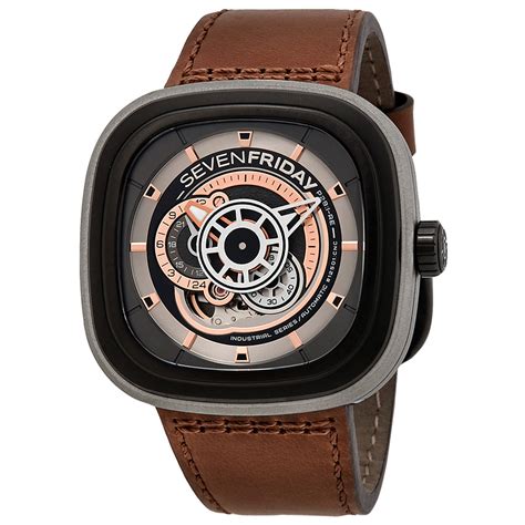 The idea behind the sevenfriday brand was to create designer watches that felt unique to the wearer, while still being accessibly priced. Sevenfriday P2B/1 Industrial Revolution Mens Automatic Watch