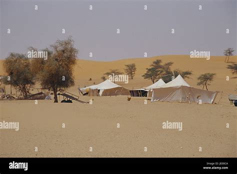 Mauritania Wild Settlement Tents Africa West Africa Desert Wild