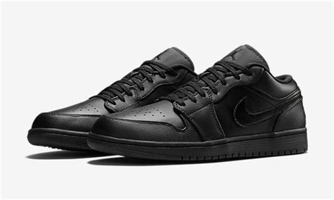 Air Jordan 1 Low Black Sneaker Bar Detroit