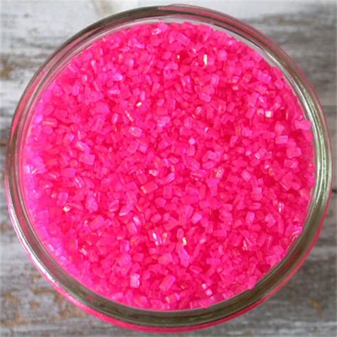 Sprinkles 6 Oz Hot Pink Shiny Edible Sugar Crystals For Etsy
