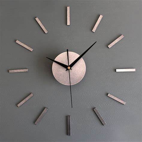 Modern Minimalist Wall Clock Fashion 3d Large Size Vogue Mirror Sticker