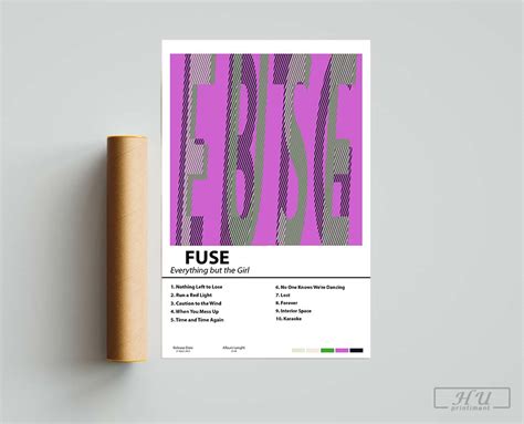 Fuse By Everything But The Girl Poster Album Cover Tracklist Album