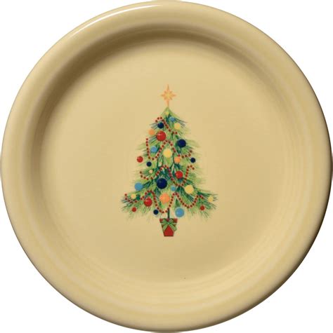 Fiesta Christmas Tree Appetizer Plate Kitchen And Dining