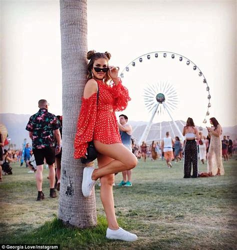 Imogen Anthonys Pal Amy Jane Brand Wears A G String At Coachella Daily Mail Online