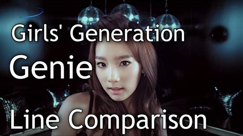 Girls Generation Snsd Genie Without Jessica [line Comparison] Youtube