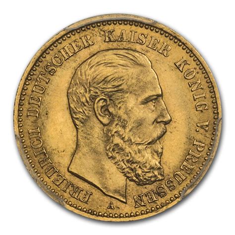 Buy 1888 German States Prussia Gold 10 Mark Ms 66 Pcgs Apmex