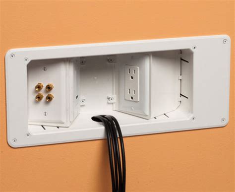 Recessed Tv Box With Angled Openings — Primus Cable
