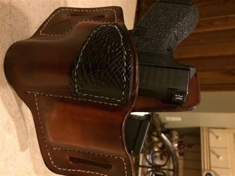 Edc Holster Owb Mag Glock Jackson Leatherwork Llc