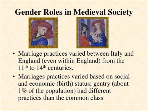 Ppt Gender Roles In Medieval Society Powerpoint Presentation Free Download Id 204692