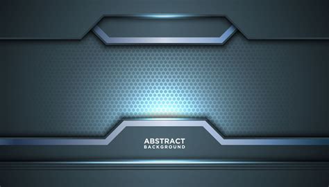 Abstract Gray Blue Hexagon Mesh Background 833533 Download Free