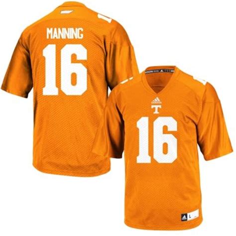 Mens Peyton Manning Tennessee Volunteers 16 Authentic Orange Jersey