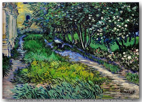 Vincent Van Gogh The Garden Of The Asylum At Flickr