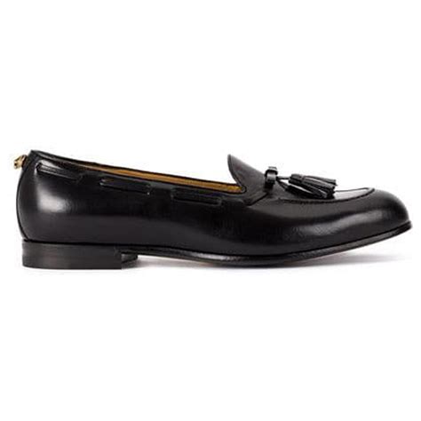 Gucci Black Leather Tassel Loafers Pony Style Calfskin Ref223039