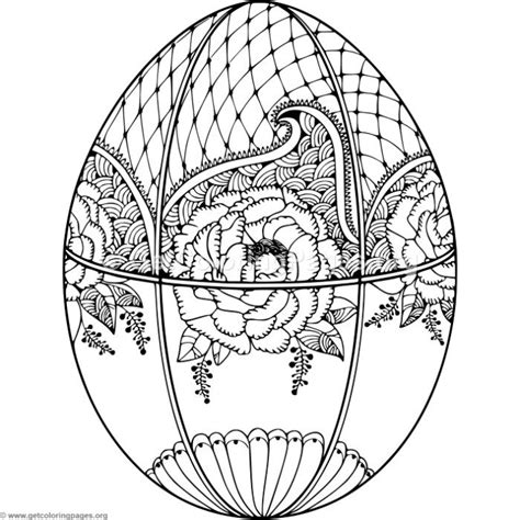 Animal printable coloring pages for girls. Flower Pattern Easter Egg Coloring Pages ...