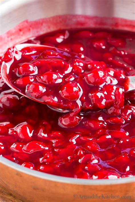 Easy Sour Cherry Sauce Art And The Kitchen Sour Cherry Syrup Recipe