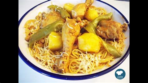 Recette facile de spaghettis au poulet / Cuisine tunisienne - YouTube