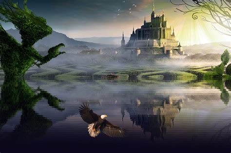 Fantasy Castle Reflection · Free Image On Pixabay