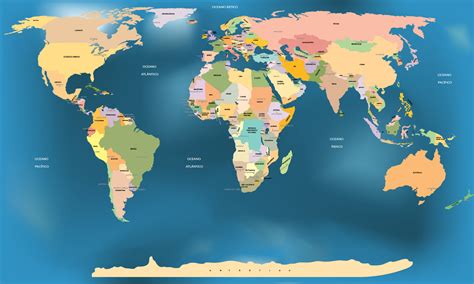 Mapa Mundi Com Nome De Todos Os Paises E Capitais