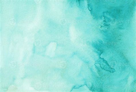 Watercolor Turquoise Gradient Background Texture Aquarelle Abstract
