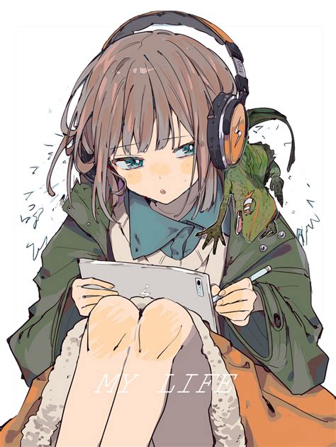 Render Anime Headphones Girl By Melaniechelsea On Deviantart