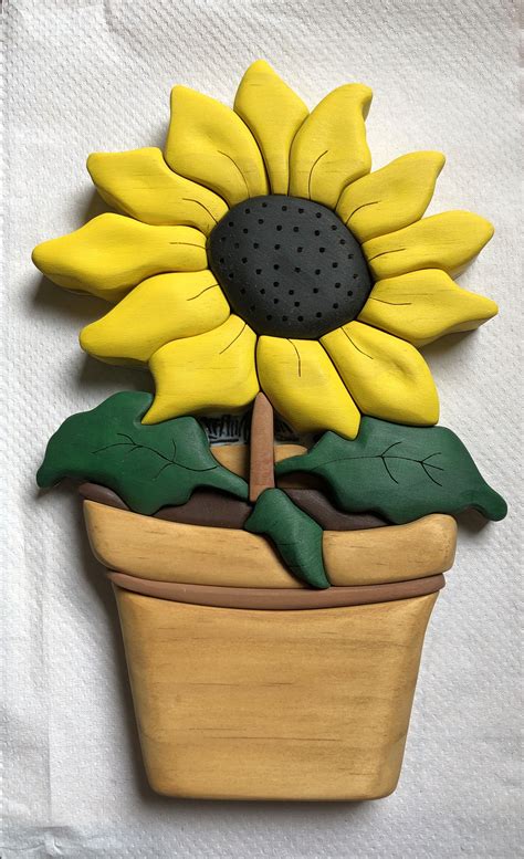 Intarsia Sunflower A Vibrant Masterpiece Of Woodworking Artistry