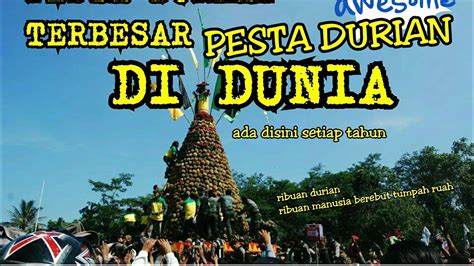 Pesta Durian Terbesar Di Indonesia Kenduren Wonosalam Youtube