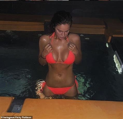 Vicky Pattison Puts On A Very Busty Display In Sizzling Coral Bikini