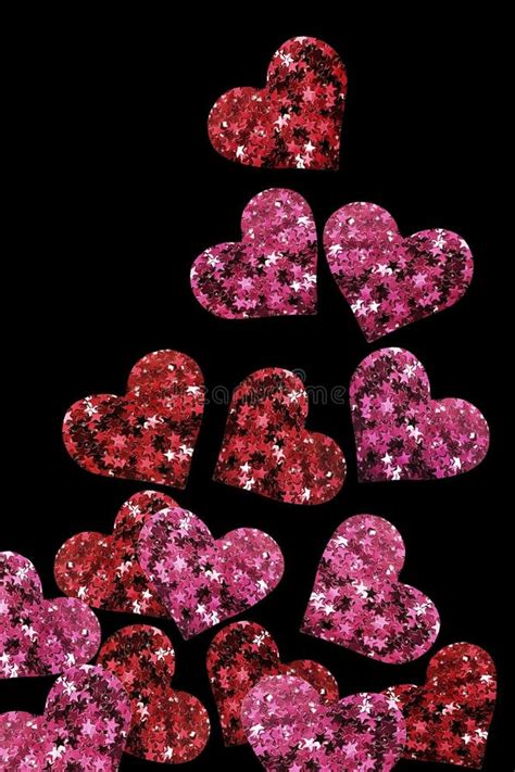 Glitter Hearts Isolated Stock Image Image Of Metallic 118019739
