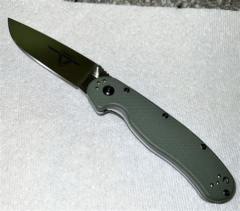 Randalls Adventure Training Knife Ontario Co Model Ii Aus 8 Green Ebay
