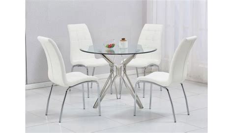 Round Glass Top Table And Chairs Glass Designs