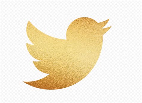 Hd Gold Texture Twitter Bird Logo Icon Png Citypng