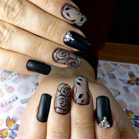 99 Trending Black Nails Art Manicure Ideas Ostty