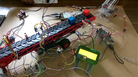 Belt Conveyor Monitoring And Robotic Arm Control By Using Arduino Youtube