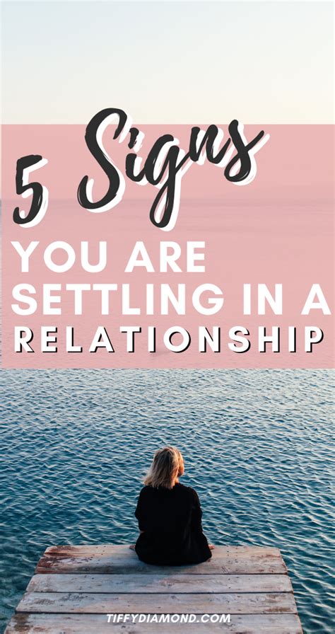 Signs That You Are Settling In A Relationship — Tiffy Diamond