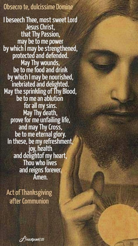 Our Morning Offering 19 January I Beseech Thee Most Sweet Lord