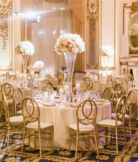 Engagement and wedding decor for 100 guests and 200guests respectively. Golden Glamour Wedding in San Francisco | Glamorous wedding, Wedding columns, Wedding reception ...