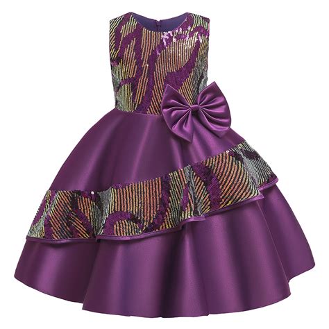2019 Kids Birthday Princess Party Dress For Girls Lace Children