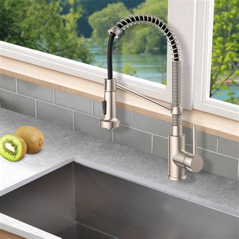 When we use our kitchen sprayer, a small stream of water still comes out of the faucet i have a old kitchen kitchen faucet with attached sprayer. Woodbridge Stainless Steel, Water-Efficient & Drip-Free ...
