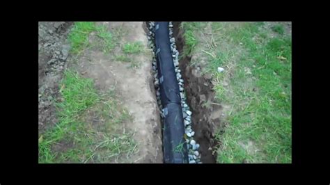 How To Install A Drainage Pipe Youtube