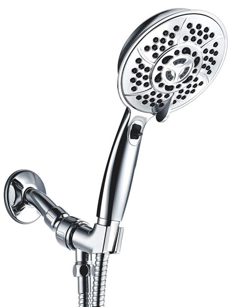 Handheld Shower Head Wassern High Pressure 6 Setting Rainfall Massage Water Saving Trickle