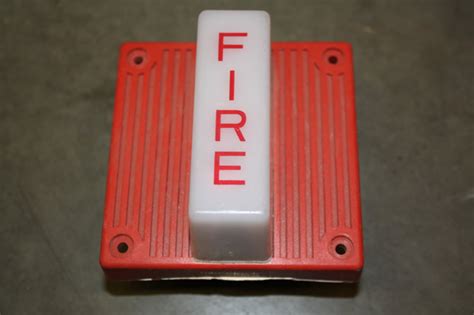 Wheelock Mt4 115 Wh Red 115vac Fire Alarm Multitone Signal Horn Strobe