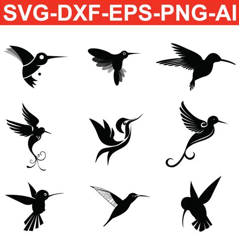 Download hummingbird svg free png ai eps dxf silhouette - Arts Vector
