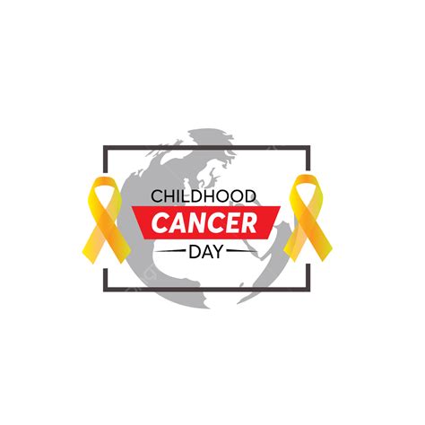 Simple World Childhood Cancer Day Label Design Cancer Help Medicine